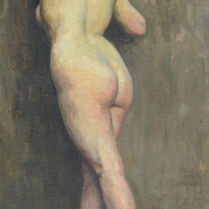 Nudo Femminile Da Dietro Eliseu Visconti evs40 quadro stampato su tela