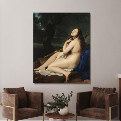 Maria Maddalena Come Eremita Francesco Hayez fhy2 quadro stampato su tela