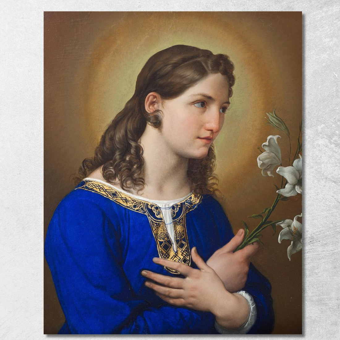 L'Angelo Dell'Annunciazione Francesco Hayez fhy15 quadro stampato su tela L'Angelo Dell'Annunciazione Francesco Hayez fhy15 quadro stampato su tela