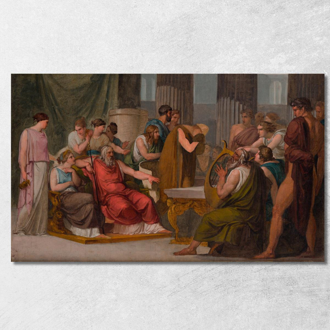 Ulisse Alla Corte Di Alcinoo Francesco Hayez fhy20 quadro stampato su tela Ulisse Alla Corte Di Alcinoo Francesco Hayez fhy20 quadro stampato su tela