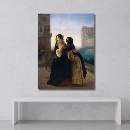 Consiglio Alla Vendetta Francesco Hayez fhy31 quadro stampato su tela