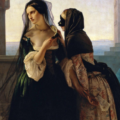 Consiglio Alla Vendetta Francesco Hayez fhy31 quadro stampato su tela
