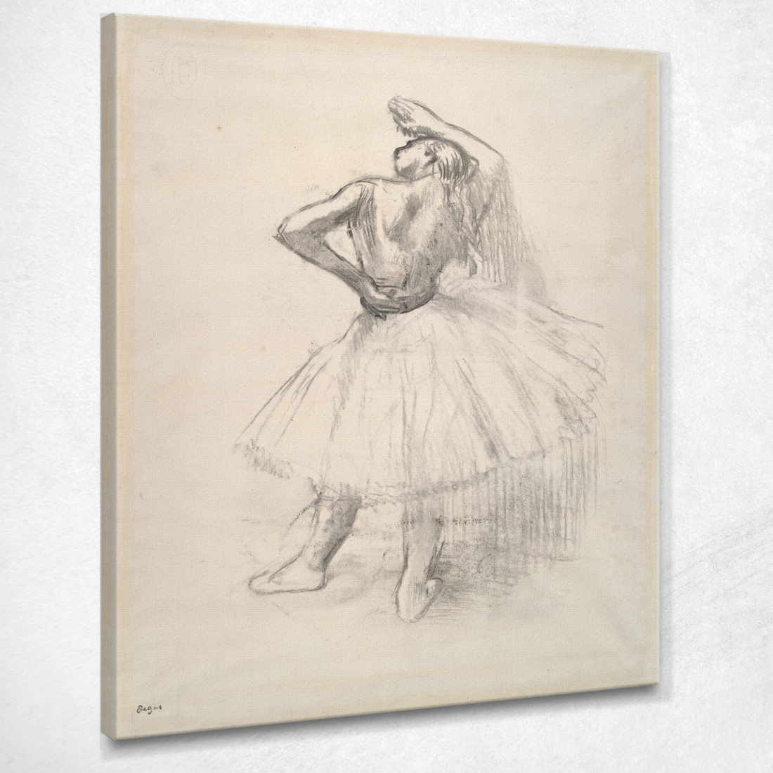 Ballerino In Piedi Braccio Destro Alzato Edgar Degas edg145 quadro stampato su tela Ballerino In Piedi Braccio Destro Alzato Edgar Degas edg145 quadro stampato su tela