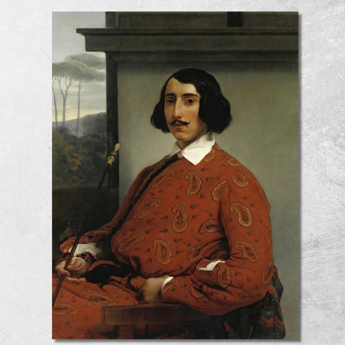 Ritratto Di Gentiluomo Duca Manolo Nunez Falcò Francesco Hayez fhy47 quadro stampato su tela Ritratto Di Gentiluomo Duca Manolo Nunez Falcò Francesco Hayez fhy47 quadro stampato su tela