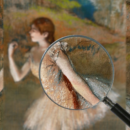 Ballerino Edgar Degas edg151 quadro stampato su tela