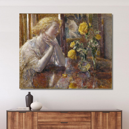 Maresciallo Niel Roses Frederick Childe Hassam fch7 quadro stampato su tela
