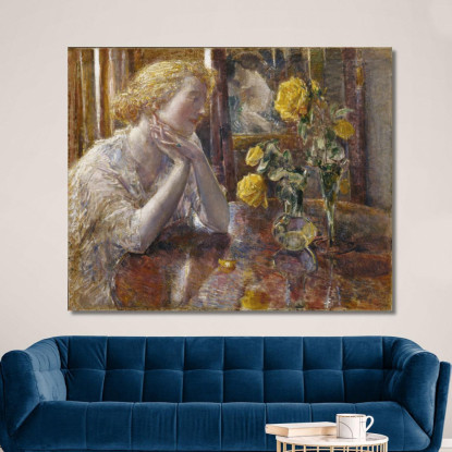 Maresciallo Niel Roses Frederick Childe Hassam fch7 quadro stampato su tela