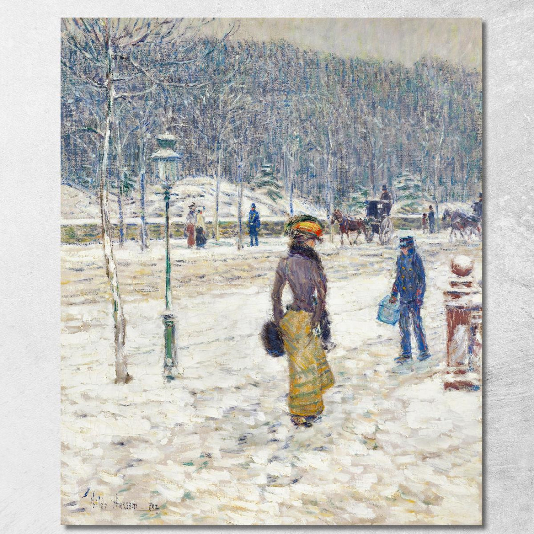 Strada Di New York Frederick Childe Hassam fch10 quadro stampato su tela Strada Di New York Frederick Childe Hassam fch10 quadro stampato su tela