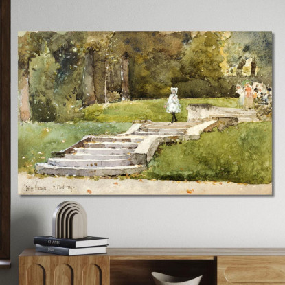 Saint Cloud Frederick Childe Hassam fch14 quadro stampato su tela