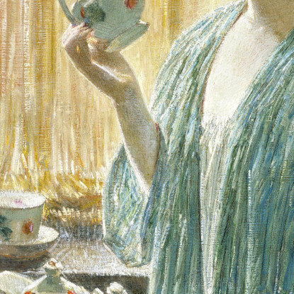 Set Da Tè Alla Fragola Frederick Childe Hassam fch16 quadro stampato su tela