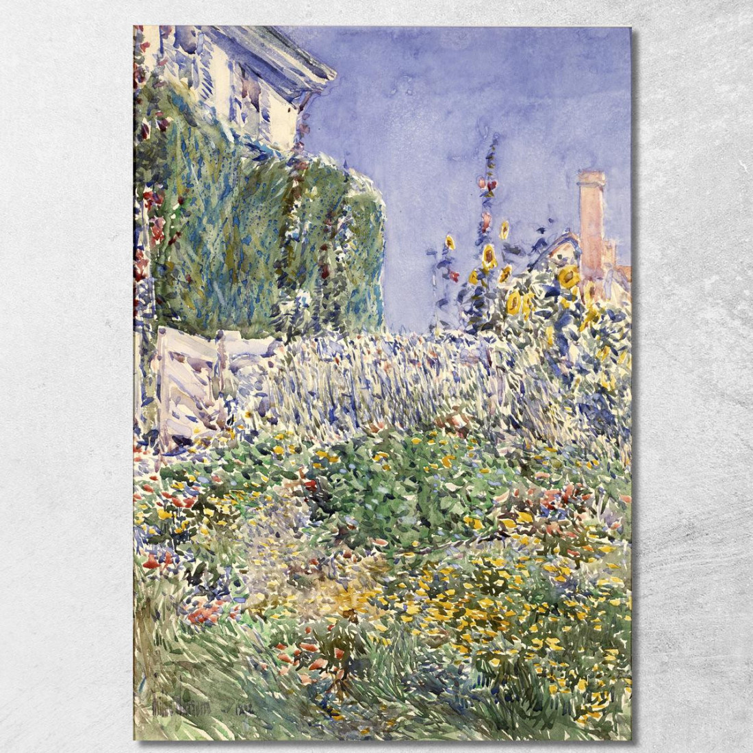 Il Giardino Di Thaxter Frederick Childe Hassam fch19 quadro stampato su tela Il Giardino Di Thaxter Frederick Childe Hassam fch19 quadro stampato su tela
