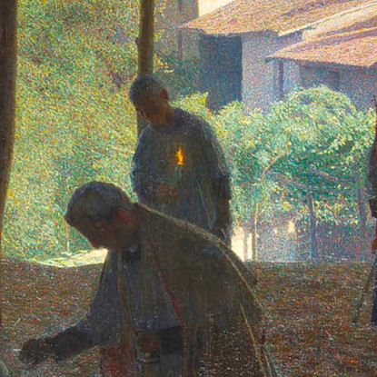 Sul Fienile G. Pellizza da Volpedo gpv14 quadro stampato su tela
