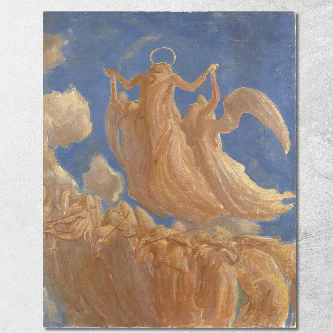 Assunzione Gaetano Previati gpr11 quadro stampato su tela Assunzione Gaetano Previati gpr11 quadro stampato su tela