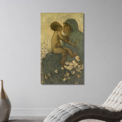 Amore Materno Gaetano Previati gpr12 quadro stampato su tela