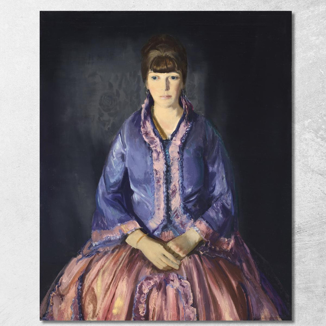 Emma Con Il Vestito Viola George Bellows gbl6 quadro stampato su tela Emma Con Il Vestito Viola George Bellows gbl6 quadro stampato su tela