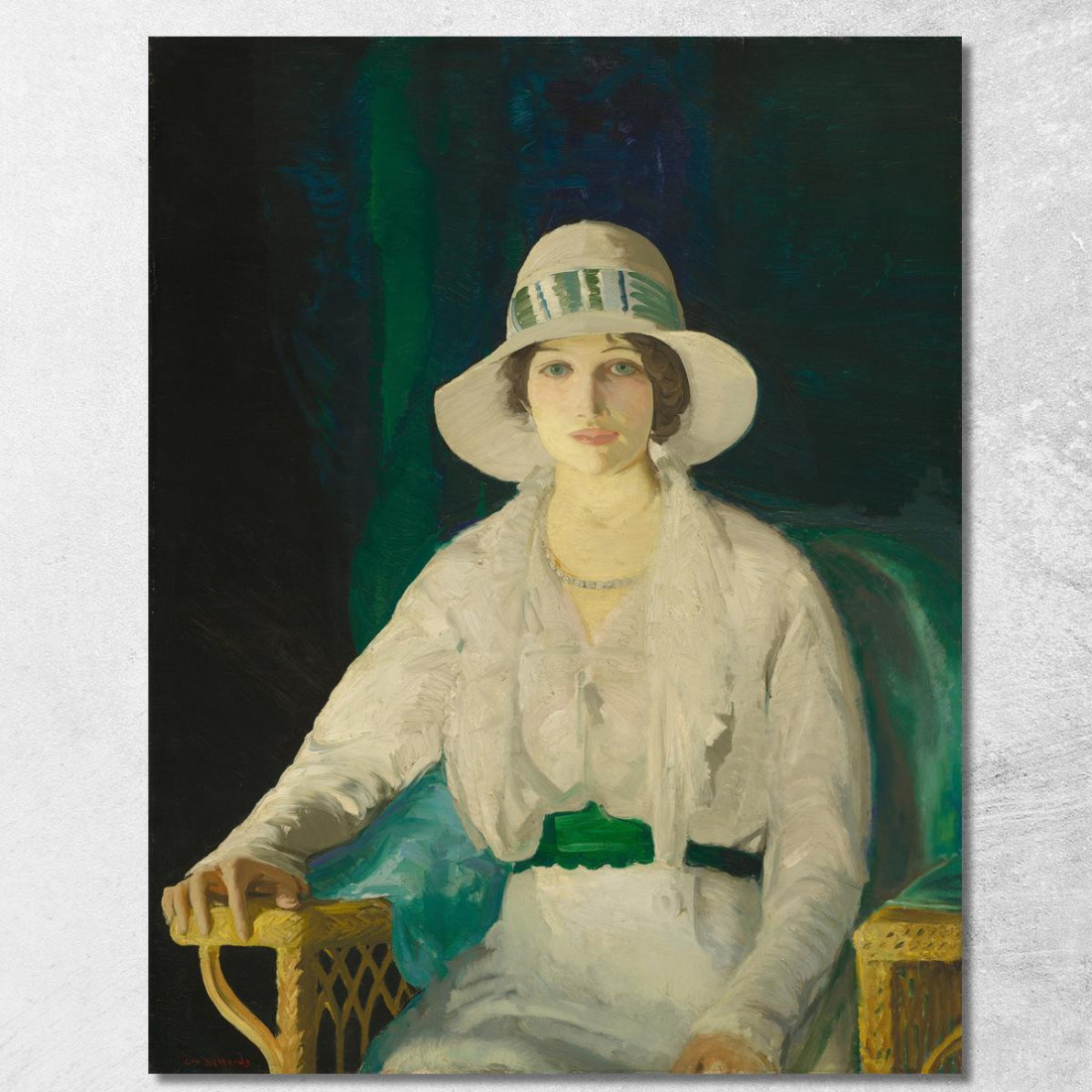Florence Sittenham Davey La Signora Randall Davey George Bellows gbl7 quadro stampato su tela Florence Sittenham Davey La Signora Randall Davey George Bellows gbl7 quadro stampato su tela