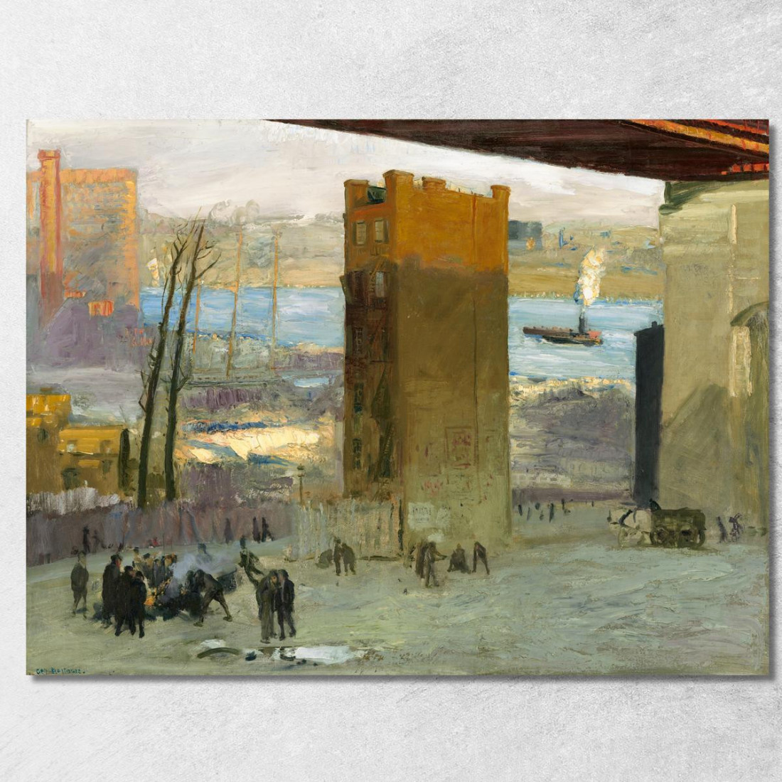 Il Condominio Solitario George Bellows gbl22 quadro stampato su tela Il Condominio Solitario George Bellows gbl22 quadro stampato su tela