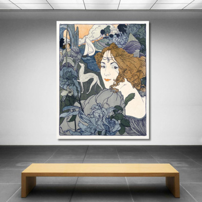 Indietro Georges de Feure gdf13 quadro stampato su tela