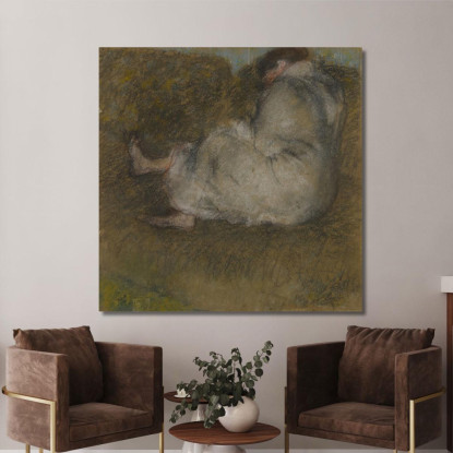 Donna Seduta Su Un Divano Edgar Degas edg166 quadro stampato su tela