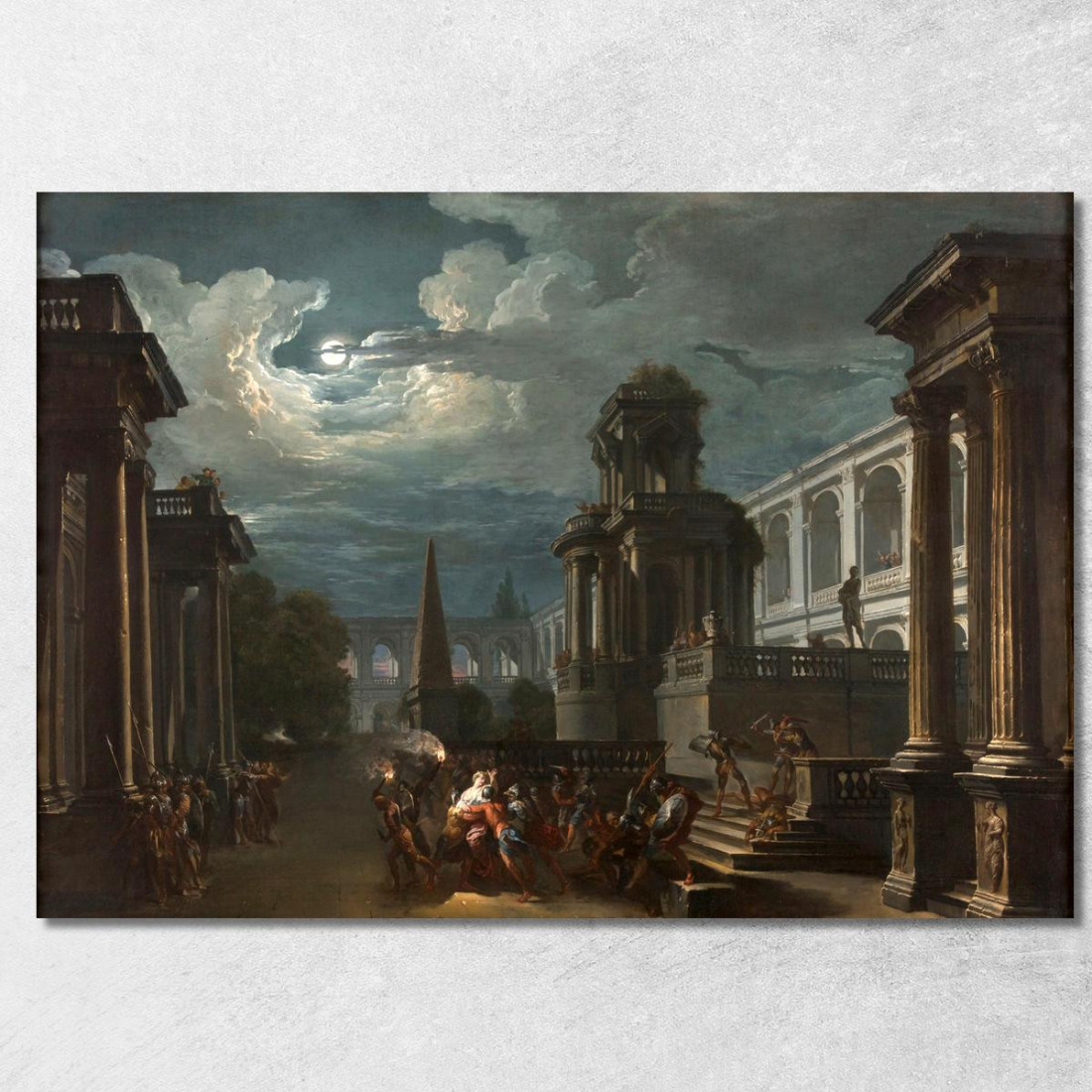 Il Rapimento Di Elena Giovanni Paolo Pannini gpp5 quadro stampato su tela Il Rapimento Di Elena Giovanni Paolo Pannini gpp5 quadro stampato su tela