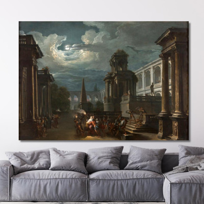 Il Rapimento Di Elena Giovanni Paolo Pannini gpp5 quadro stampato su tela