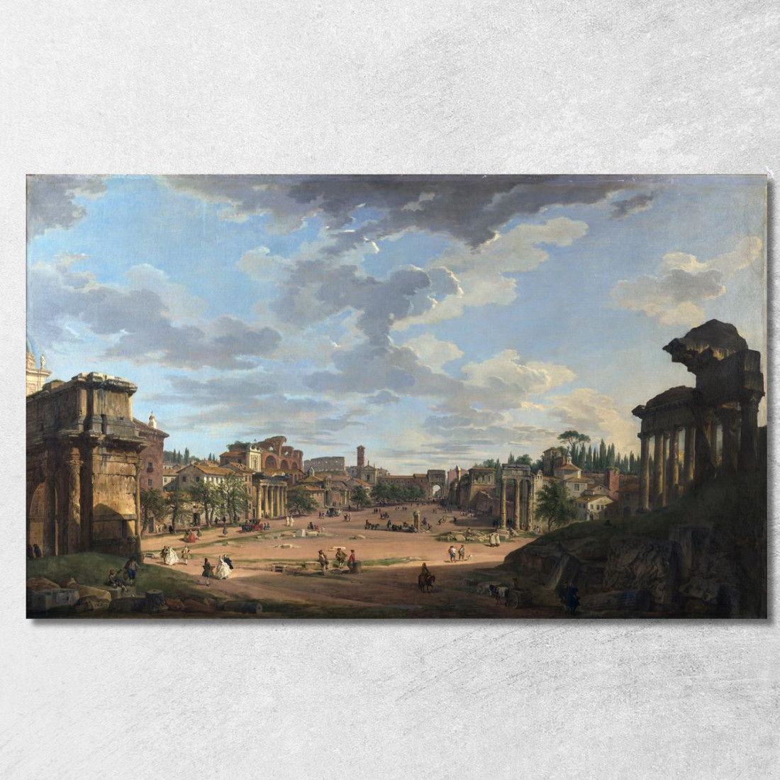 Roma Forum Romano Giovanni Paolo Pannini gpp17 quadro stampato su tela Roma Forum Romano Giovanni Paolo Pannini gpp17 quadro stampato su tela