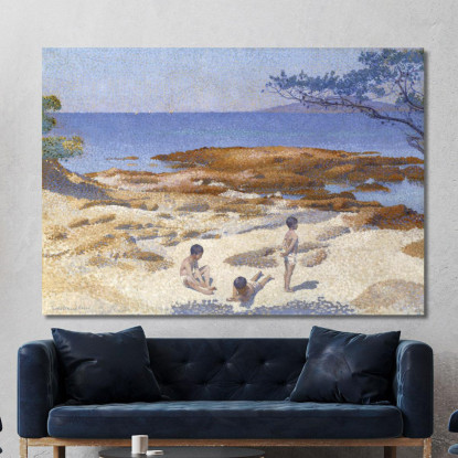 Spiaggia Di Cabasson Henri Edmond Cross hec2 quadro stampato su tela