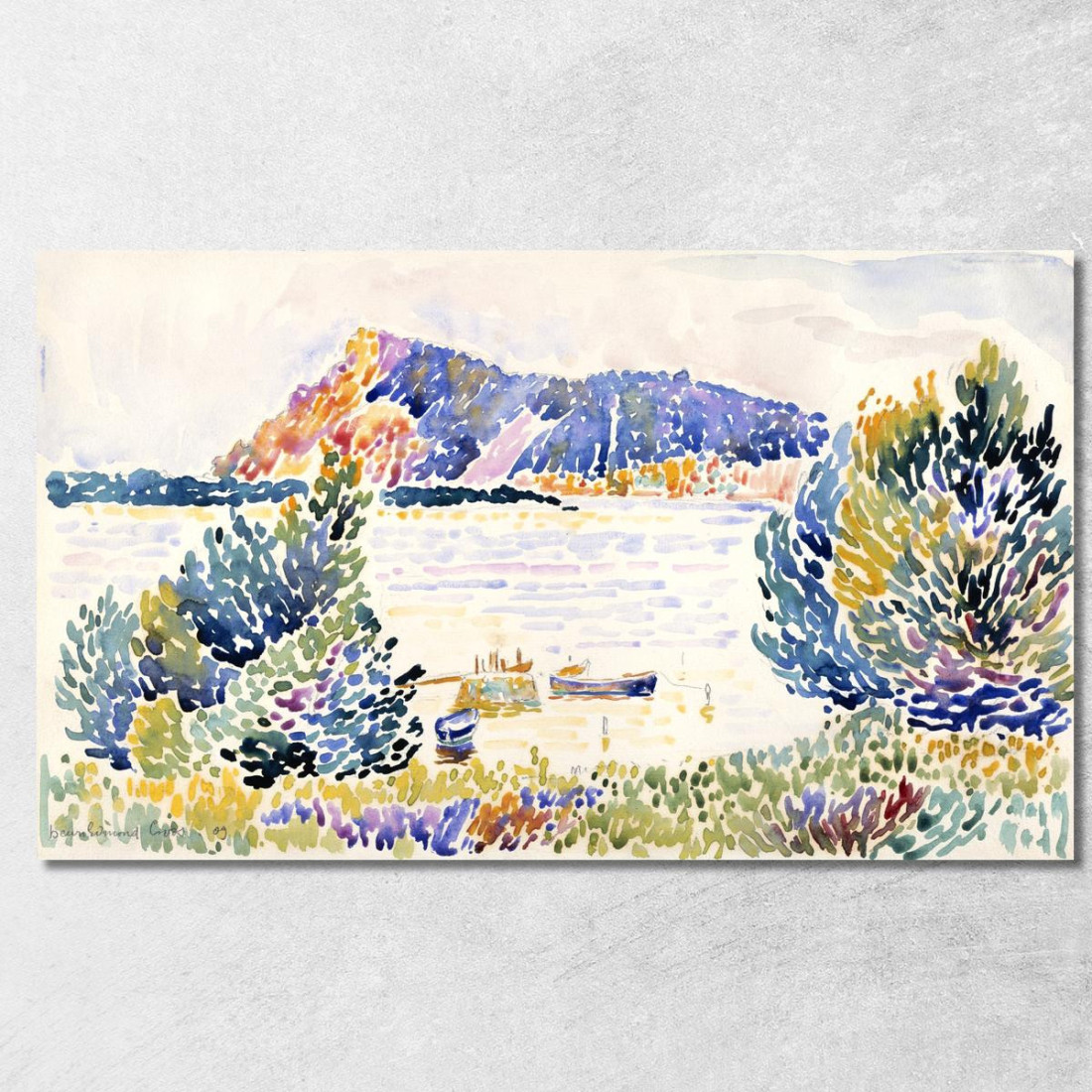 Testa Nera Henri Edmond Cross hec4 quadro stampato su tela