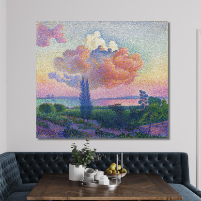 La Nuvola Rosa Henri Edmond Cross hec14 quadro stampato su tela