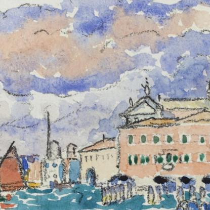 Venezia Henri Edmond Cross hec18 quadro stampato su tela