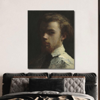 Autoritratto Henri Fantin-Latou hfl17 quadro stampato su tela