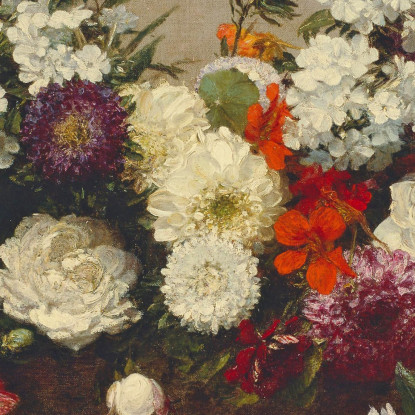 Natura Morta Con Fiori Henri Fantin-Latou hfl19 quadro stampato su tela