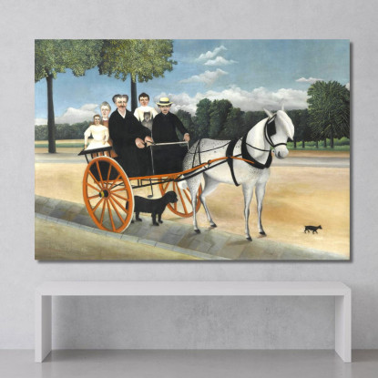 La Carrozza Di Padre Junier Henri Rousseau hrs9 quadro stampato su tela