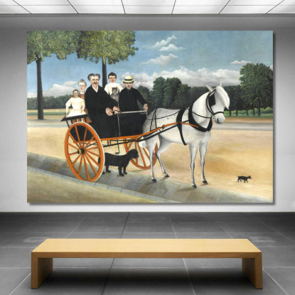 La Carrozza Di Padre Junier Henri Rousseau hrs9 quadro stampato su tela