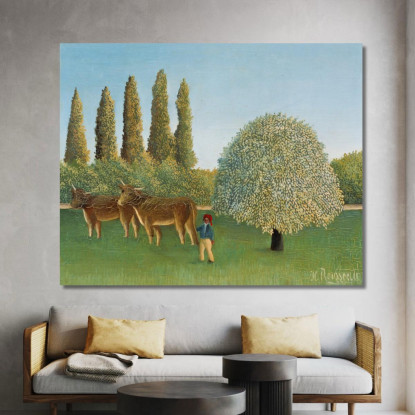 Prato Henri Rousseau hrs13 quadro stampato su tela