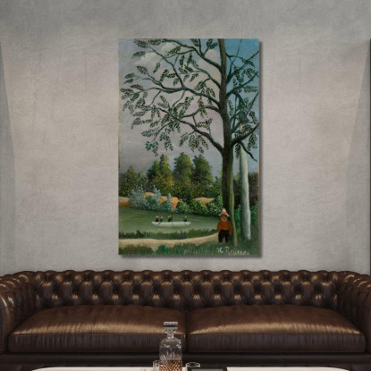 Paesaggio Con Pescatori Henri Rousseau hrs19 quadro stampato su tela