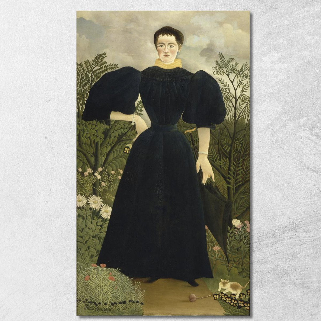 Ritratto Di Madame M Henri Rousseau hrs20 quadro stampato su tela Ritratto Di Madame M Henri Rousseau hrs20 quadro stampato su tela