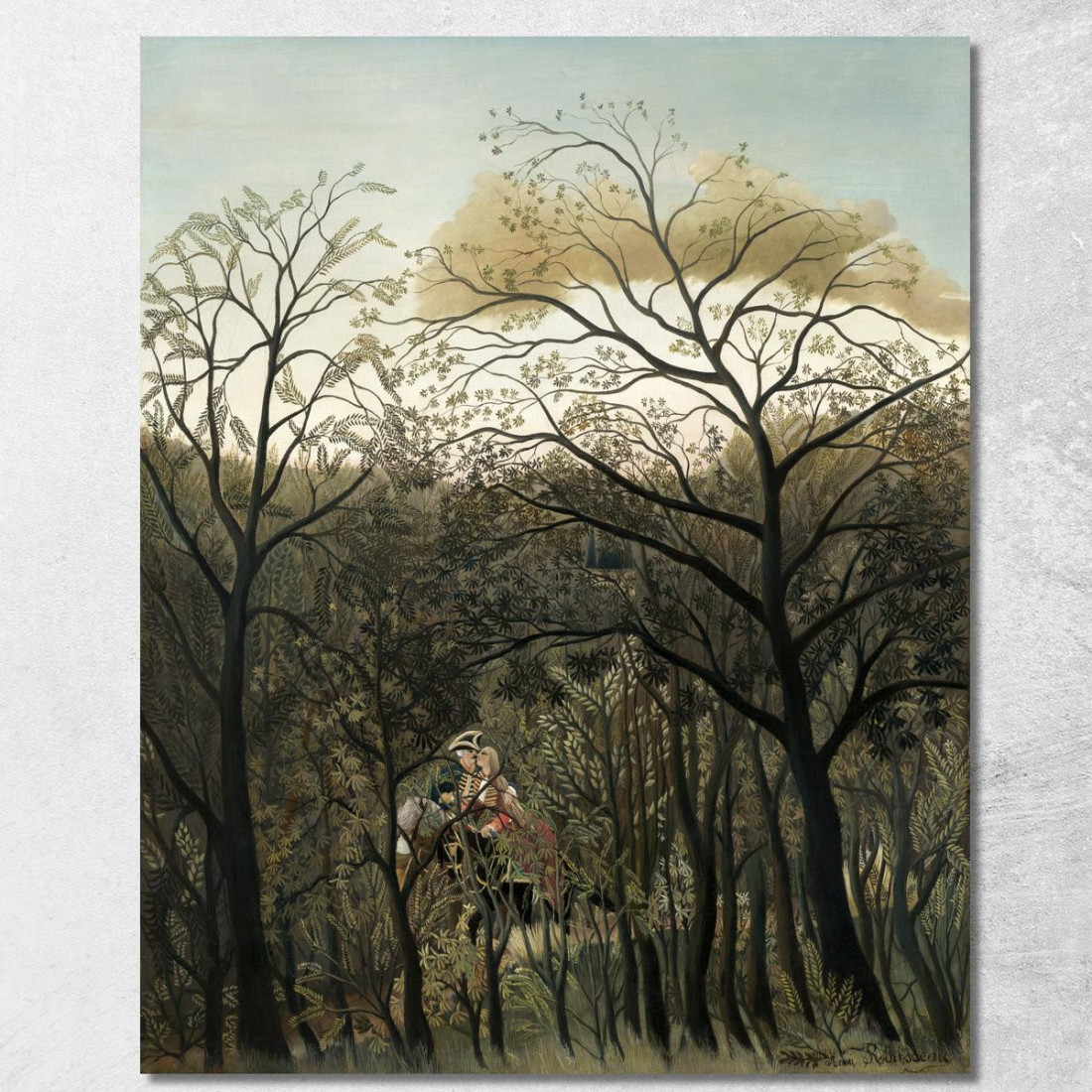 Appuntamento Nella Foresta Henri Rousseau hrs23 quadro stampato su tela