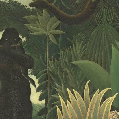 L'Incantatore Di Serpenti Henri Rousseau hrs38 quadro stampato su tela