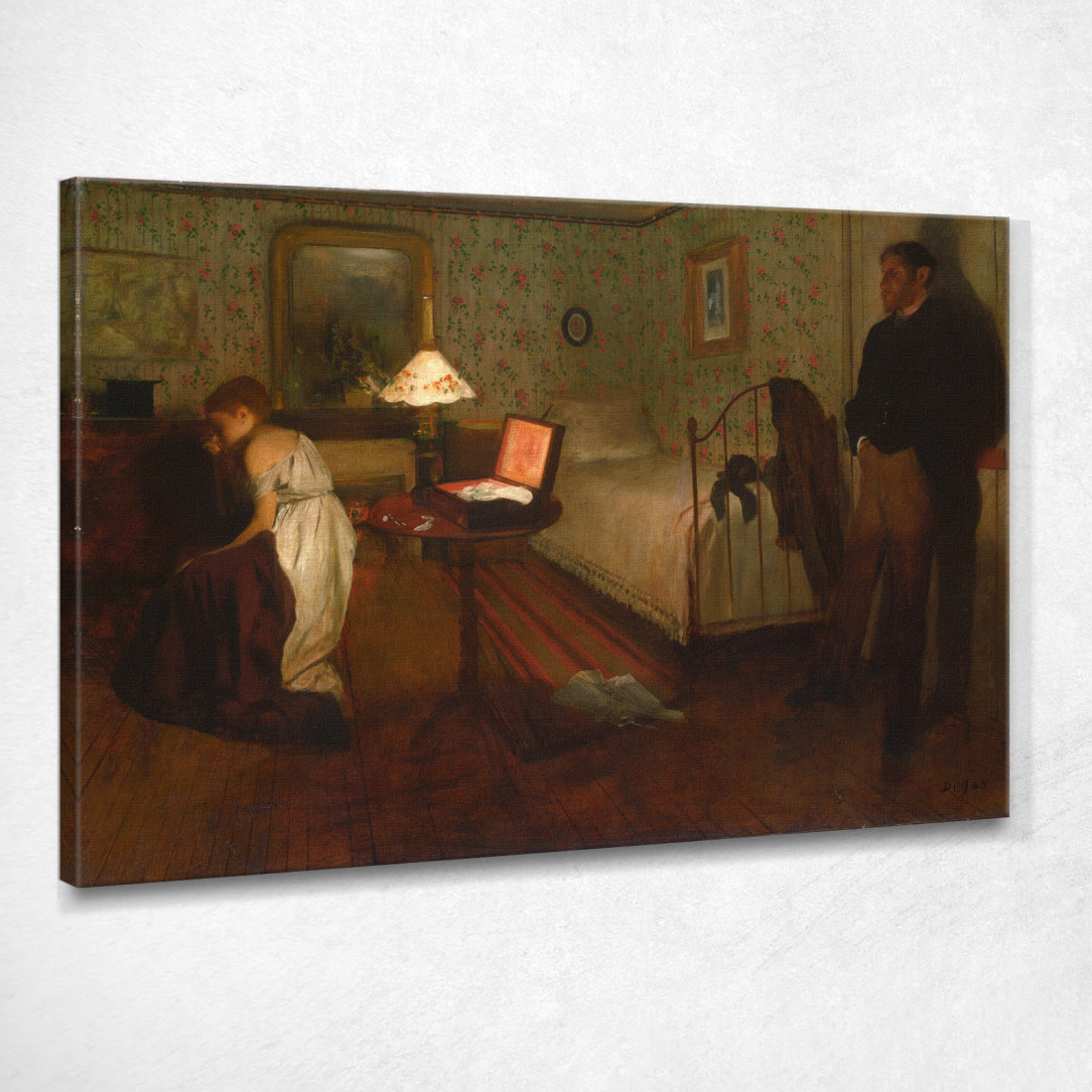 Interno Edgar Degas edg184 quadro stampato su tela Interno Edgar Degas edg184 quadro stampato su tela