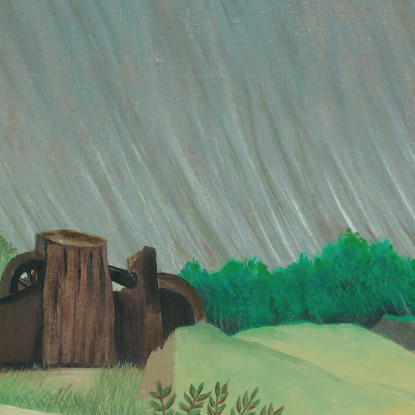 Una Mattinata Piovosa Henri Rousseau hrs46 quadro stampato su tela