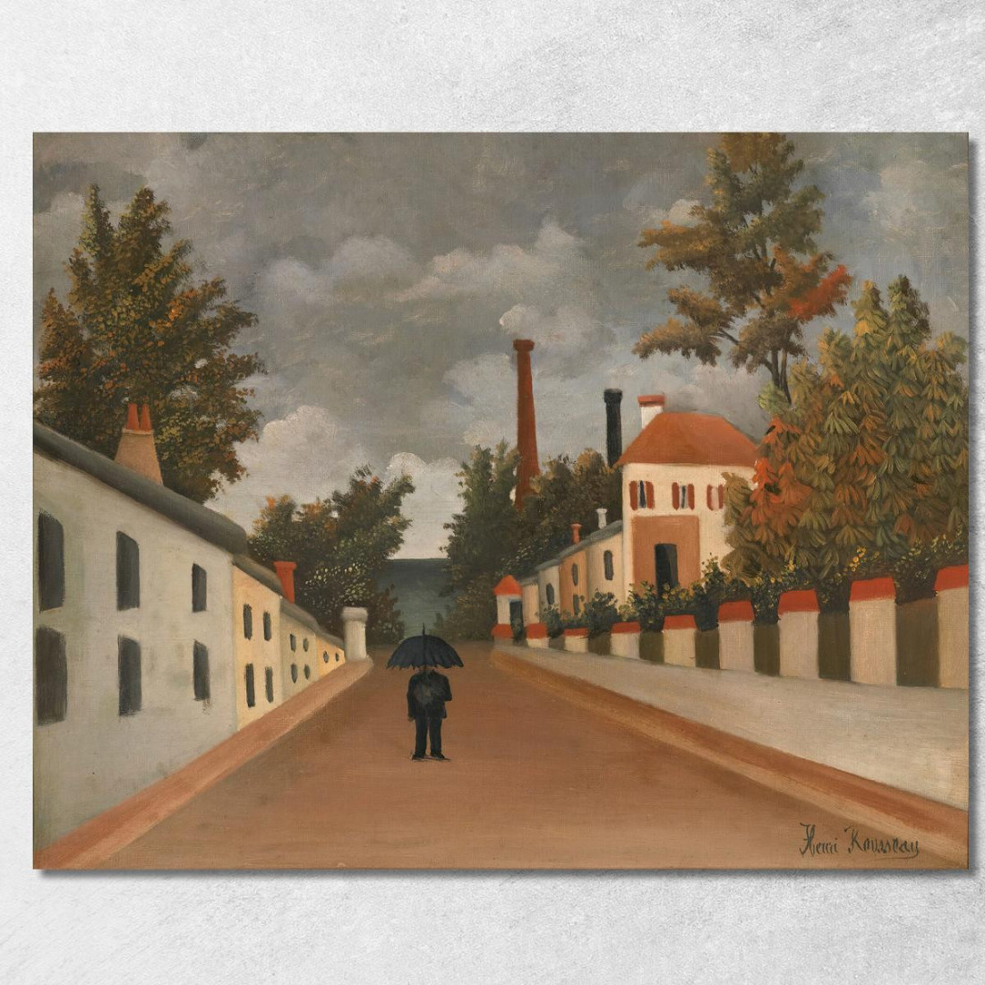 Veduta Dei Dintorni Di Parigi Henri Rousseau hrs48 quadro stampato su tela Veduta Dei Dintorni Di Parigi Henri Rousseau hrs48 quadro stampato su tela