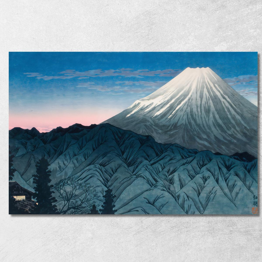 Monte Fuji Da Hakone Hiroaki Takahashi htk22 quadro stampato su tela