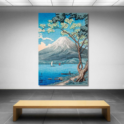 Monte Fuji Dal Lago Yamanaka Hiroaki Takahashi htk23 quadro stampato su tela