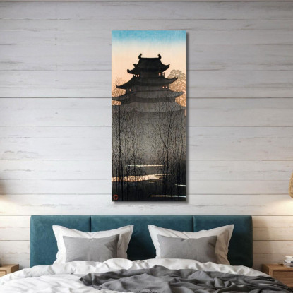 Castello Di Nagoya Hiroaki Takahashi htk26 quadro stampato su tela