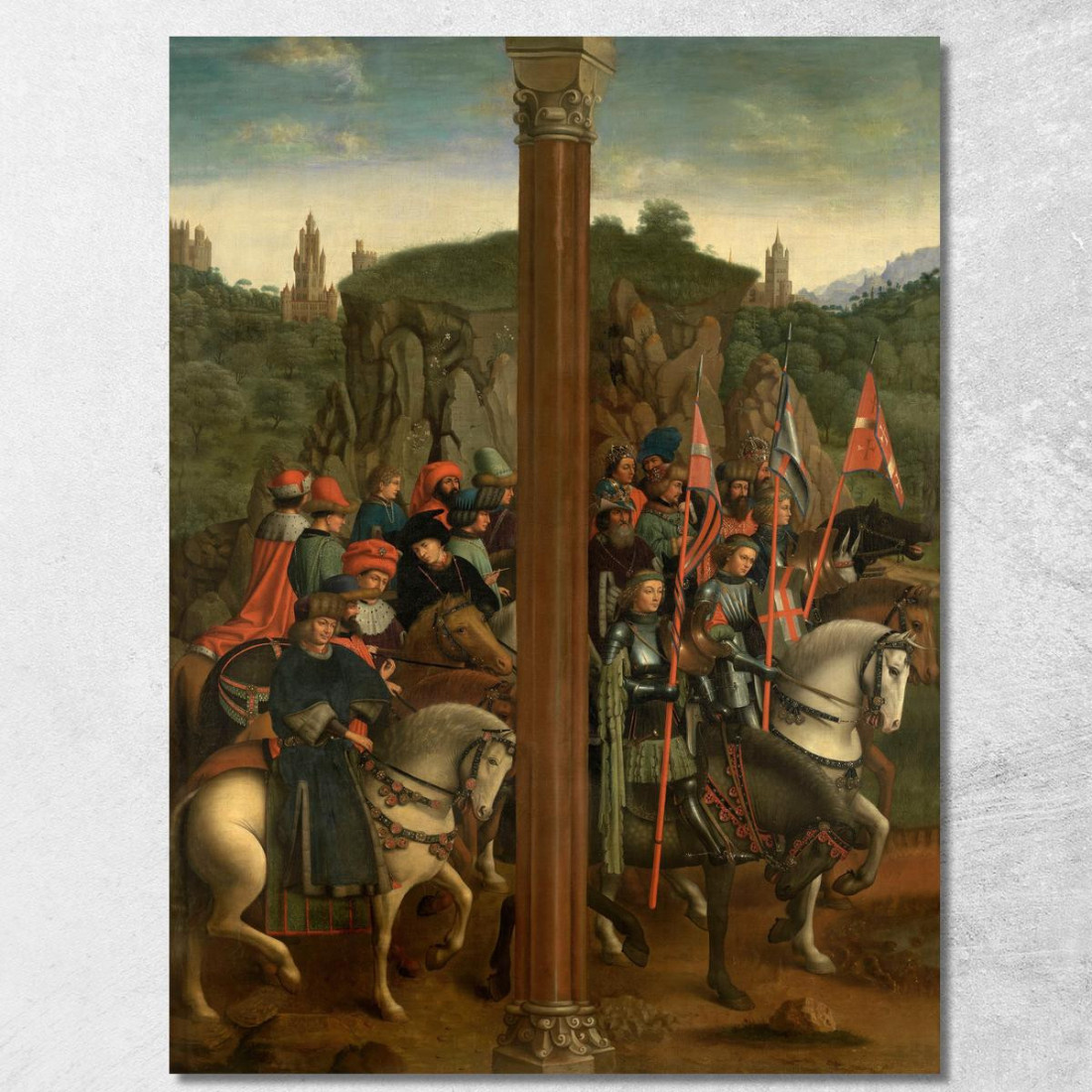 Santi Eremiti E Santi Pellegrini Jan van Eyck jve6 quadro stampato su tela Santi Eremiti E Santi Pellegrini Jan van Eyck jve6 quadro stampato su tela