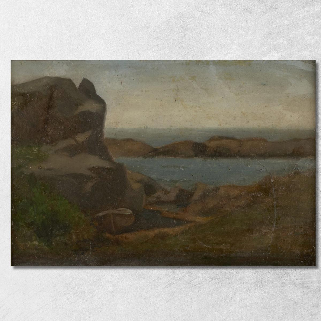 Vecchia Spiaggia Di Boathouse Newport John La Farge jlf18 quadro stampato su tela Vecchia Spiaggia Di Boathouse Newport John La Farge jlf18 quadro stampato su tela