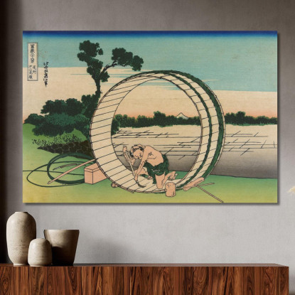 Fujimigahara Nella Provincia Di Owari katsushika hokusai khk16 quadro stampato su tela