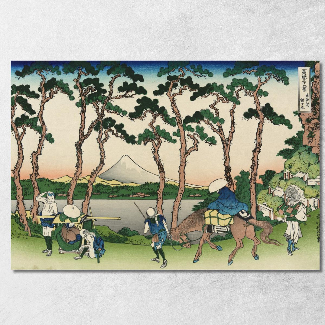 Hodogaya Sul Tokaido katsushika hokusai khk20 quadro stampato su tela