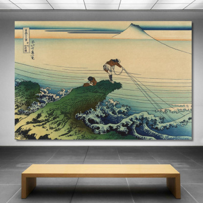 Kajikazawa Nella Provincia Di Kai katsushika hokusai khk27 quadro stampato su tela